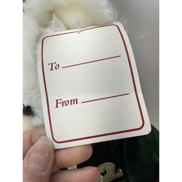Dan Dee 20” Teddy Bear 2002 Holiday Christmas White Plush Stuffed Animal Tags - Picture 6 of 13